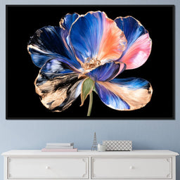 Gilded Petals Dancing Through Midnight - NicheCanvas