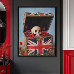 Union Legacy Skull Poppies - NicheCanvas