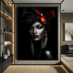 Midnight Elegance Portrait - NicheCanvas
