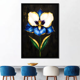 Golden Petals Midnight Serenade - NicheCanvas