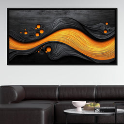 Noir & Gold Symphony - TooplesArt - NicheCanvas