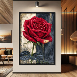 Gilded Petals On Divided Ground - NicheCanvas