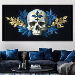 Fleur Skull Baroque Elegance - NicheCanvas