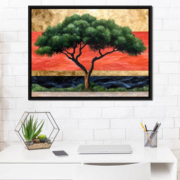 Majestic Dawn Tree Harmony - NicheCanvas