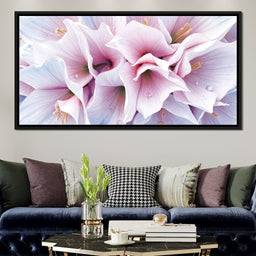 Blush Amaryllis Frostlight - TooplesArt - NicheCanvas
