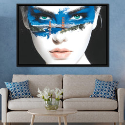 Golden Gate Dreams Eye Portrait - NicheCanvas