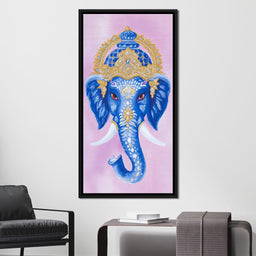 Royal Sapphire Ganesha Blessing - NicheCanvas