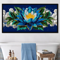 Starfield Lotus Radiance - NicheCanvas