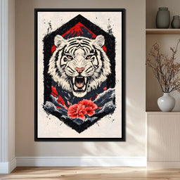 Siberian Tiger Roar - NicheCanvas