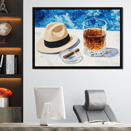 Cigar by the Pool - NicheCanvas