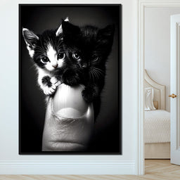 Playful Companions on Thumb - NicheCanvas