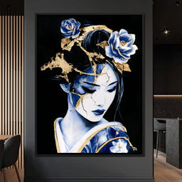 Golden Kintsugi Porcelain Spirit - NicheCanvas