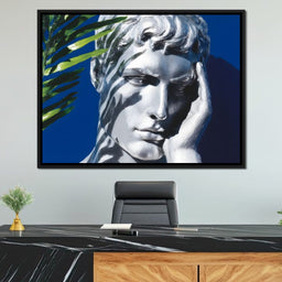 Classical Reverie Under Palm - NicheCanvas