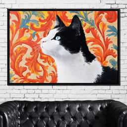 Majestic Feline Flourish - NicheCanvas