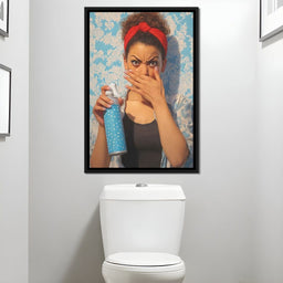 Bathroom Spray Panic - NicheCanvas