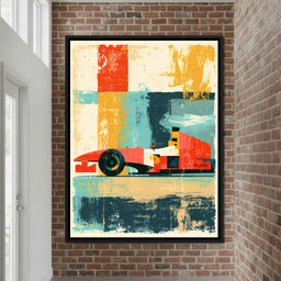 Grand Prix Abstract Motion - NicheCanvas