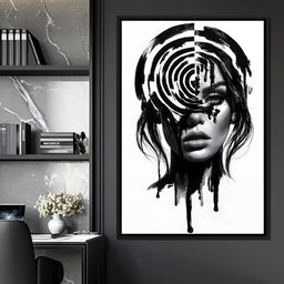 Liquid Thoughts Dissolving Into Form - NicheCanvas