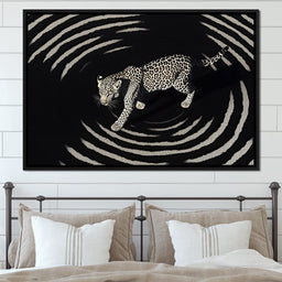 Leopard In Radiant Echoes - NicheCanvas