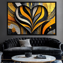 Golden Heartbeat Essence - NicheCanvas