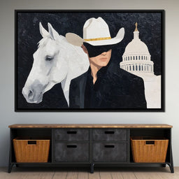 White Stetson Capitol Ranger - NicheCanvas