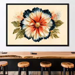 Rustic Petals Dancing Under Shadow - NicheCanvas