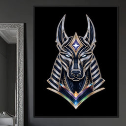 Celestial Anubis Guardian - NicheCanvas