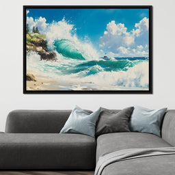 Ocean's Mighty Embrace - NicheCanvas