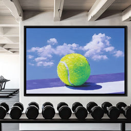 Tennis Ball Under Summer Sky - NicheCanvas