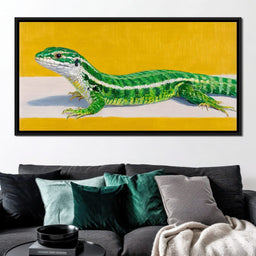 Emerald Lizard Gleam - NicheCanvas