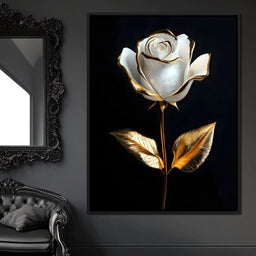 Golden Elegance Blossom - NicheCanvas