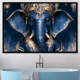 Divine Radiance of the Elephant Deity - NicheCanvas