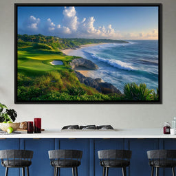 Coastal Green Landscape - NicheCanvas