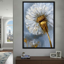 Gilded Dandelion - NicheCanvas