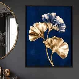 Gilded Leaves Upon The Deep Night - NicheCanvas
