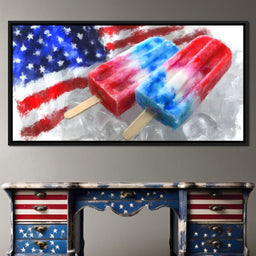 Patriotic Popsicle Delight - NicheCanvas