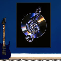 Chrome Rhythms On A Spinning Disc - NicheCanvas