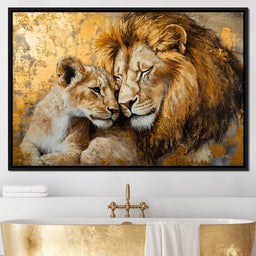Golden Lions - NicheCanvas