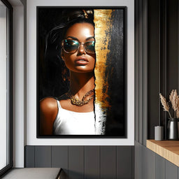 Golden Radiance Encounter - NicheCanvas