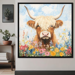 Highland Bloom Encounter - NicheCanvas