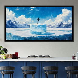 Solitude on Icy Summit - NicheCanvas