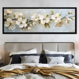Blossoming Alabaster Flowers - NicheCanvas