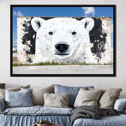 Street Art - Polar Bear - NicheCanvas