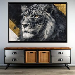Golden Eyed Lion King - NicheCanvas
