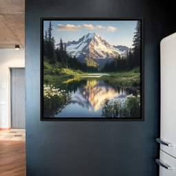 Mountaintop Reflections - NicheCanvas