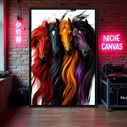 Equestrian Quartet Harmony - NicheCanvas