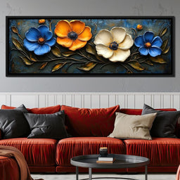 Floral Symphony of Vibrant Colors - NicheCanvas