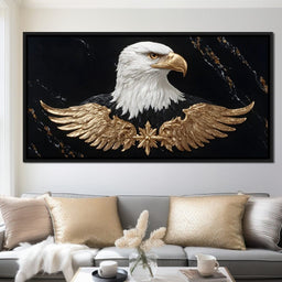 Golden Eagle Majesty Marble - NicheCanvas