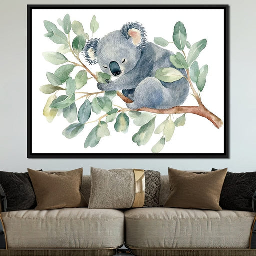 Dreamy Koala Slumber Nest Canvas Print