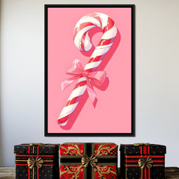 Sweet Holiday Candy Cane Delight - NicheCanvas
