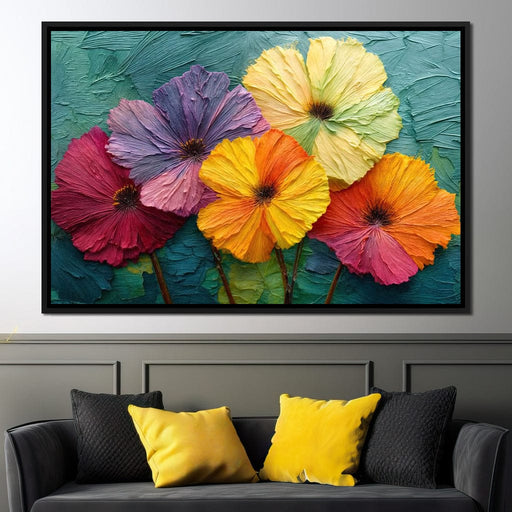 Bloomstorm in Brushstrokes - TooplesArt Canvas Print